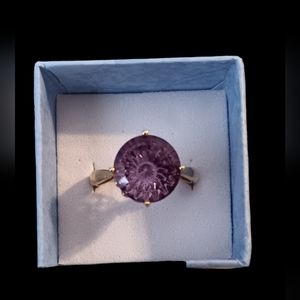 14k gold amethyst ring